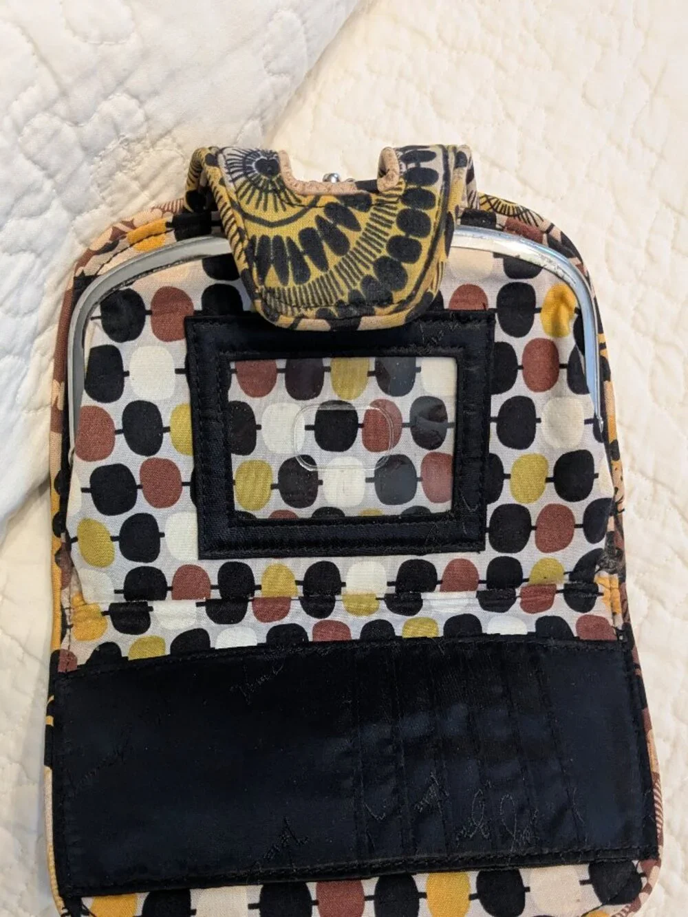 Vera Bradley brown yellow